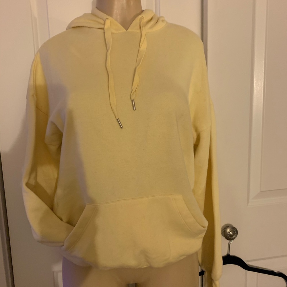 Pastel yellow sweatshirt